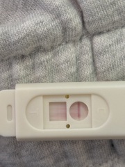 Disappearing line on test