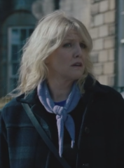 Ashley Jensen's coat in Shetland