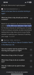 Time of day for ovulation tests