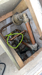 Drip from within boiler cupboard