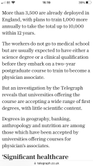 Ideal university for Medicine