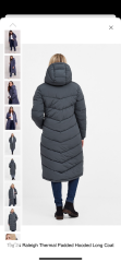 Longline ‘fitted’ puffer coat quest