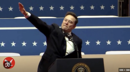 Elon musk salute