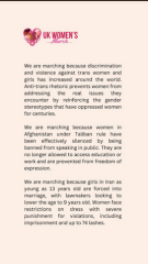 The “women’s march” that’s all about the men.