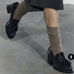 Loafers and socks