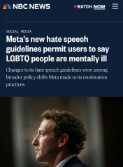 Zuckerberg announces changes to free speech on Meta (including the topic of gender)