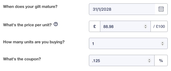 I  don't understand gilts