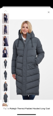 Longline ‘fitted’ puffer coat quest
