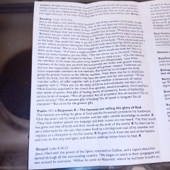 Sharing Sunday services