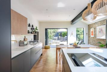 Open plan living kitchen dining