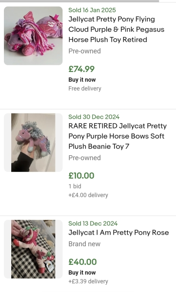 Is there a way to find out a value of a Jellycat?