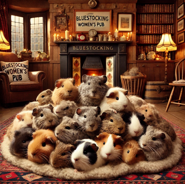 Roll up, Ladies and Gentlecreatures, the Bluestocking has been redecorated