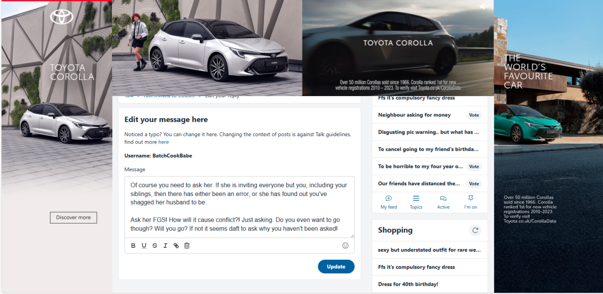 Adverts covering over half my screen!