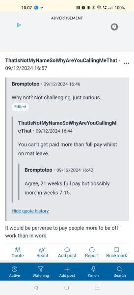 Can anyone else make sense of this enhanced maternity pay policy?