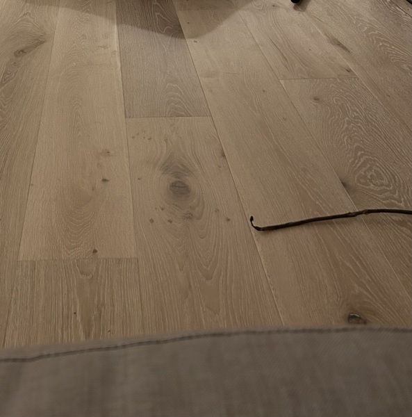 New engineered flooring and I don’t think I like it.