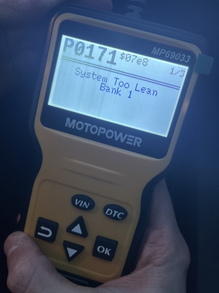 P0171 system too lean bank 1