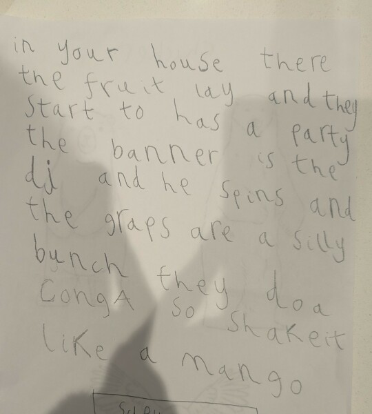 How's this writing for a Yr1 boy?