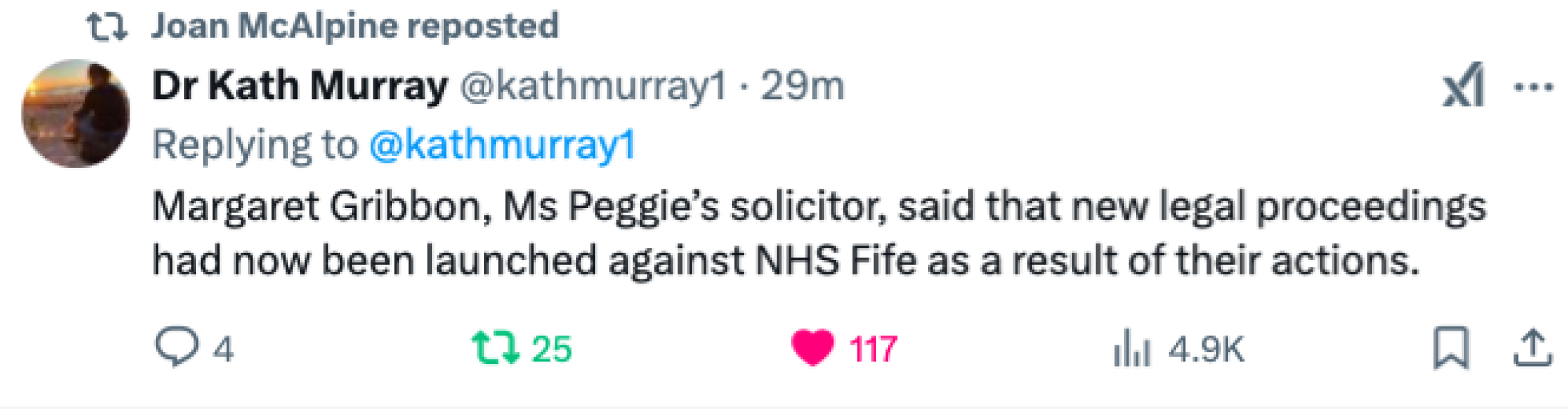 NHS Fife tries to silence nurse - Sandie Peggie vs NHS Fife Health Board and Dr Beth Upton - thread #20
