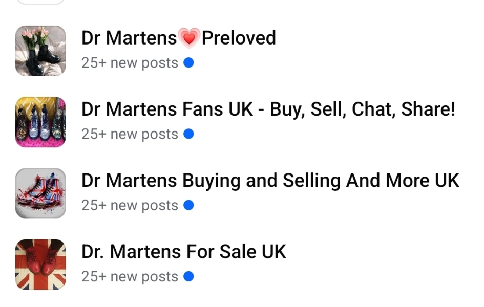 Brand new DMs not selling on Vinted