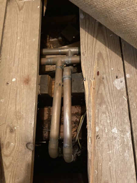 Fairly urgent advice needed - screw through pipe