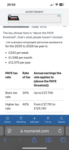 To be annoyed at the new tax brackets?