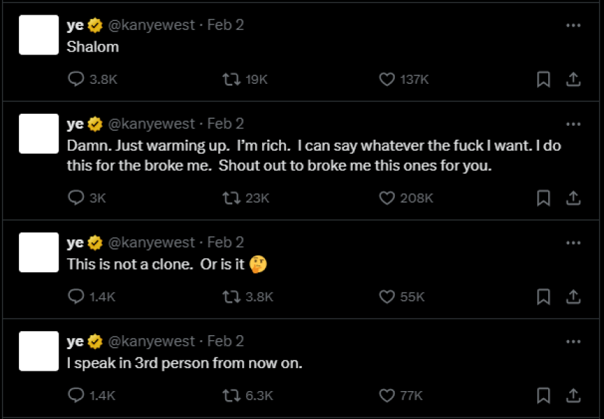 Can't see a Kanye thread - if he wasn't finished already, today's the last straw, surely?