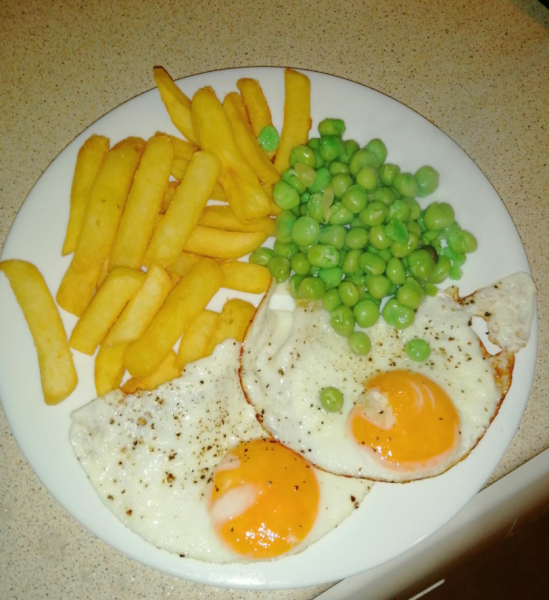 What are "chips and peas"?