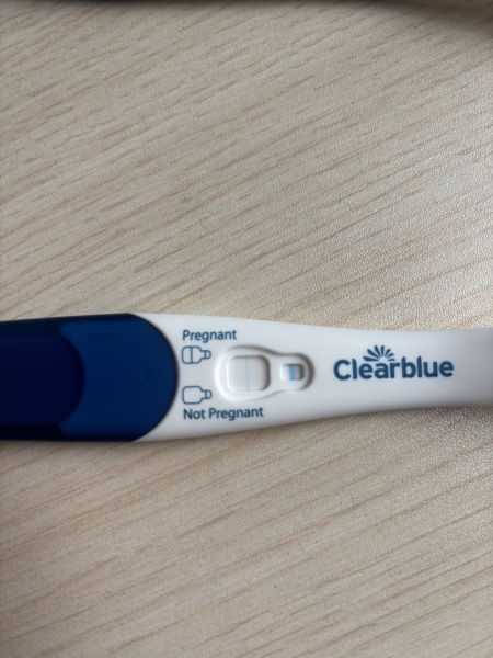 Clear blue test. Evap line or positive