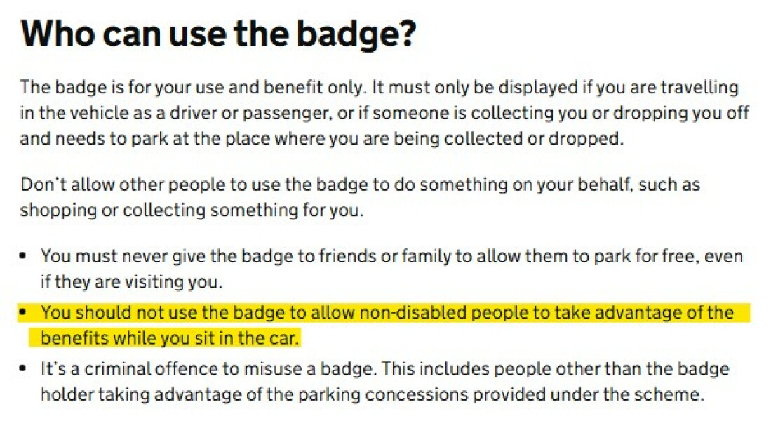 Woman shouted at me for parking in a disabled spot