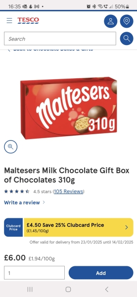 Where can I get loads of malteasers?