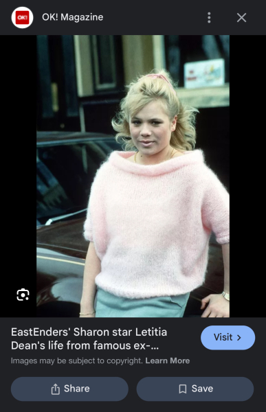 Sharon in Eastenders 40 years ago