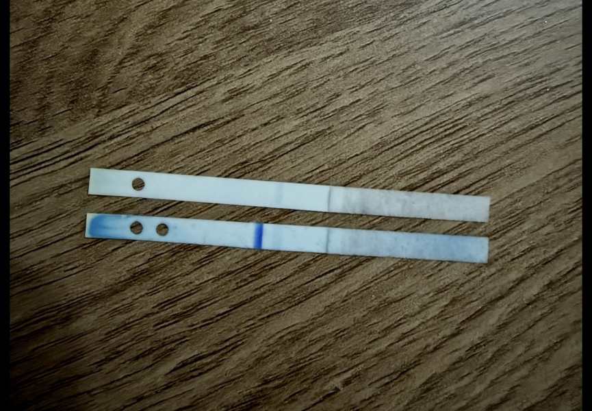 Positive then negative test