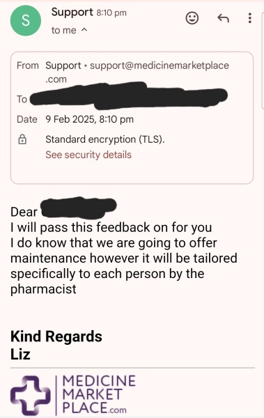 Maintenance Policy Email Cloud Pharmacy And Others. (A list of Mounjaro maintenance providers)