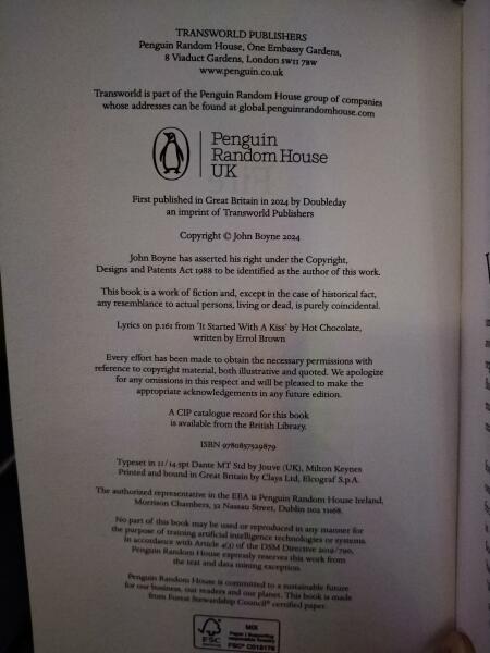 SPOILER ALERT: Has anyone read "Fire" by John Boyne?