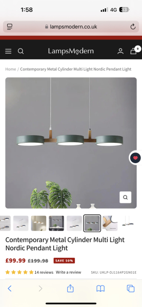 Lighting to go above a kitchen island