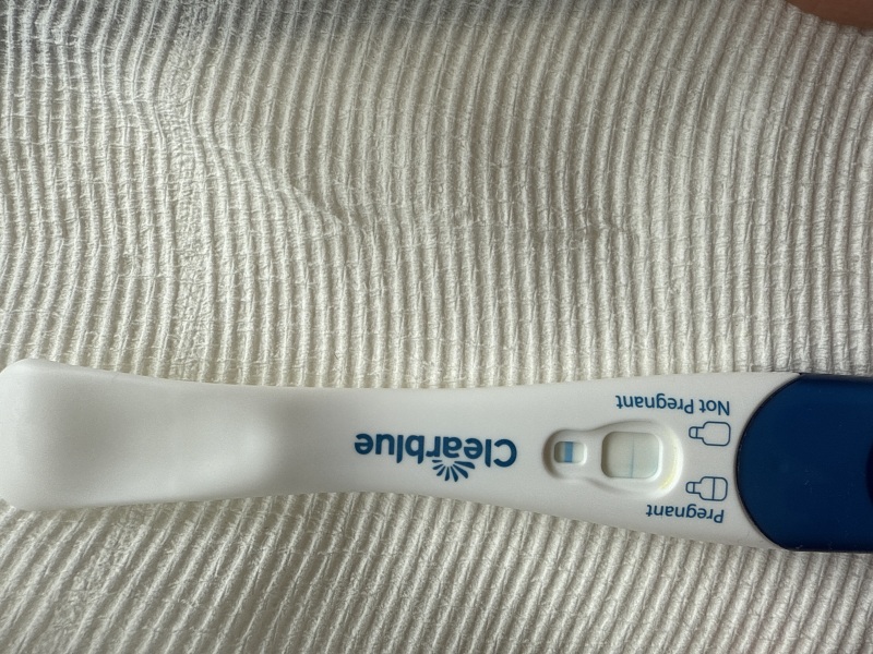 Clear blue test. Evap line or positive