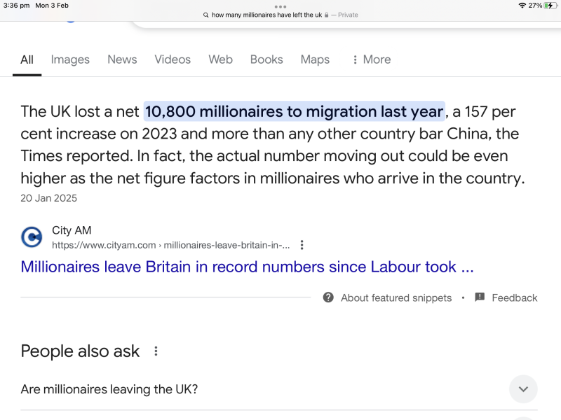 Millionaires leaving UK- are you concerned?