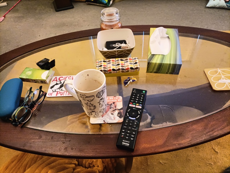What's on your coffee table, right now?