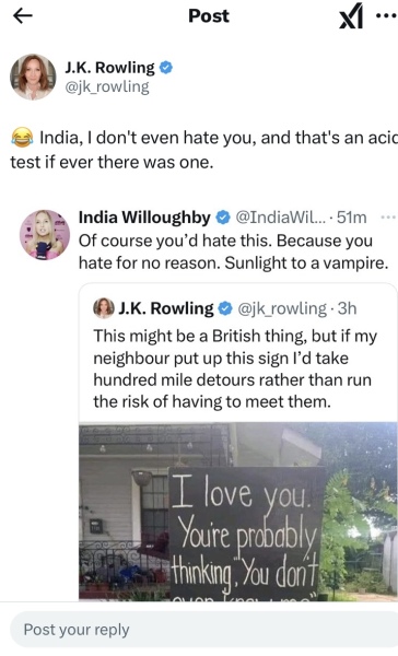 JKR poem to IW - Brilliant