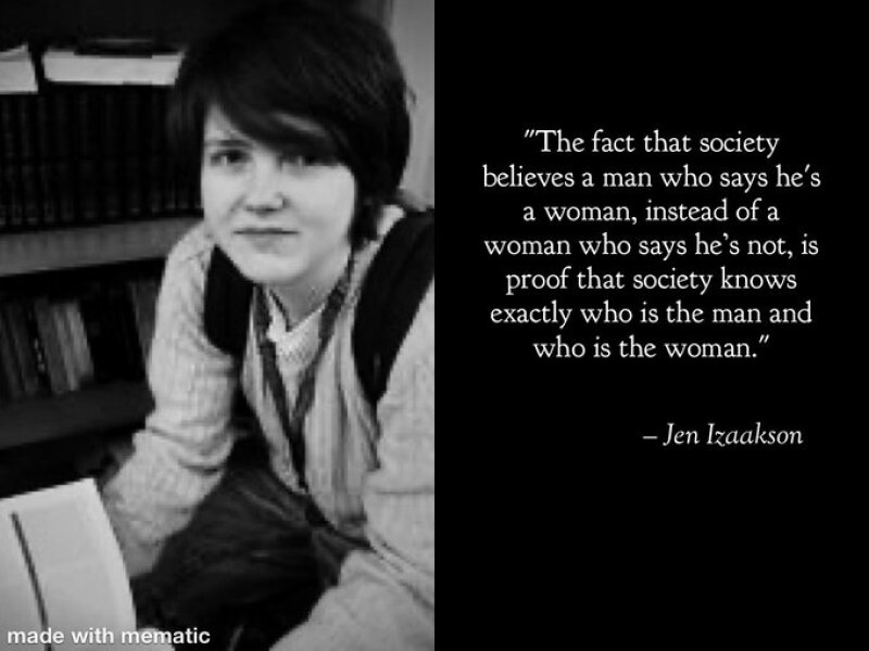 A man undressing in front of a woman without her consent is an act of intimidation and control. Men do not acquire consent by identifying as women