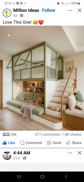 We have no bedroom and it's stressful