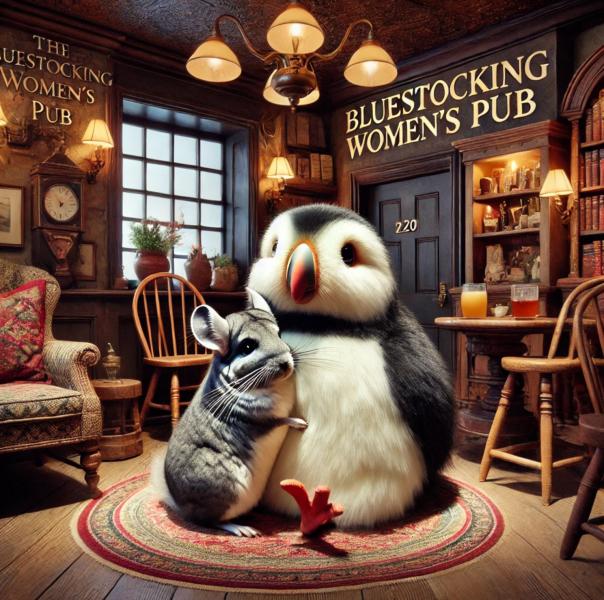 Roll up, Ladies and Gentlecreatures, the Bluestocking has been redecorated