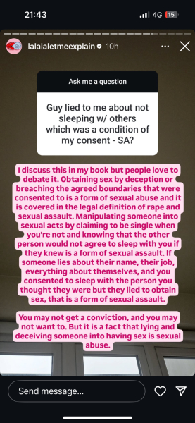 Why is it not illegal to cheat on someone