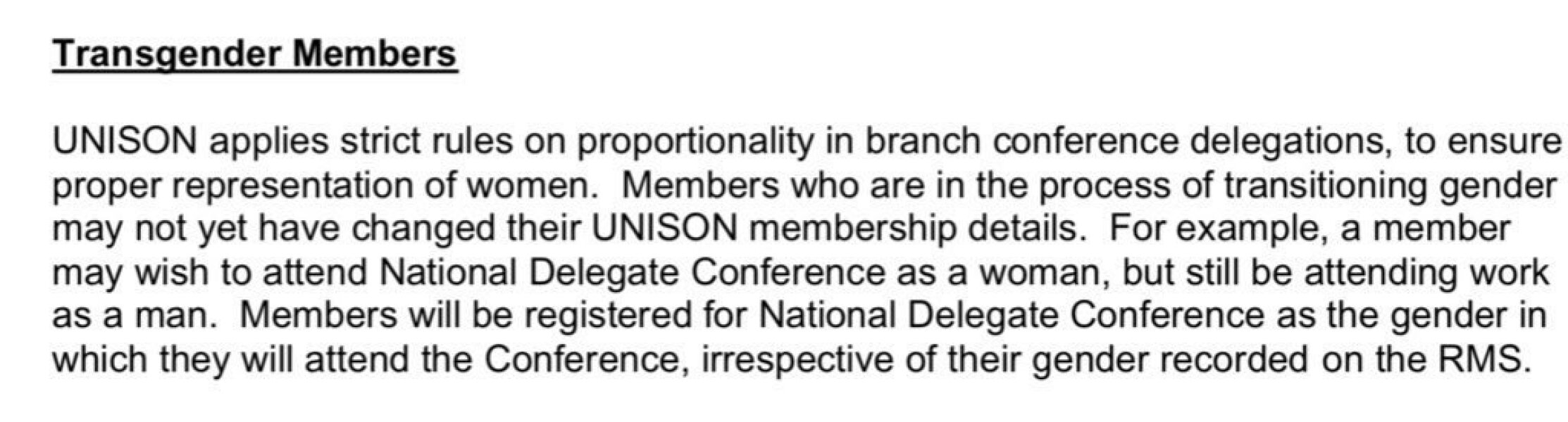 Unison Women's Conference motion "trans women are women" as nurses battle NHS for single sex facilities