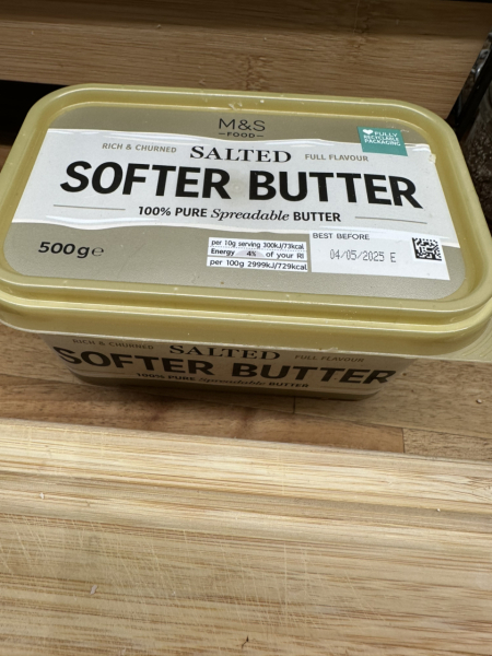 What’s going on with butter (buttery spread)?