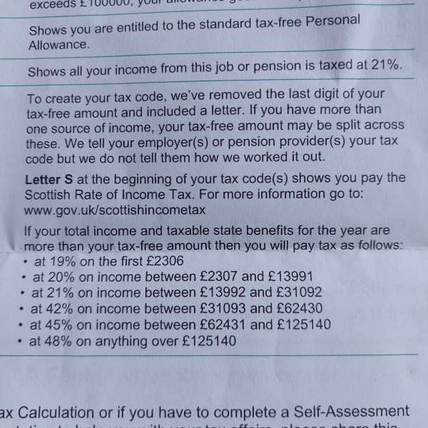 Scottish tax - please tell me it's wrong