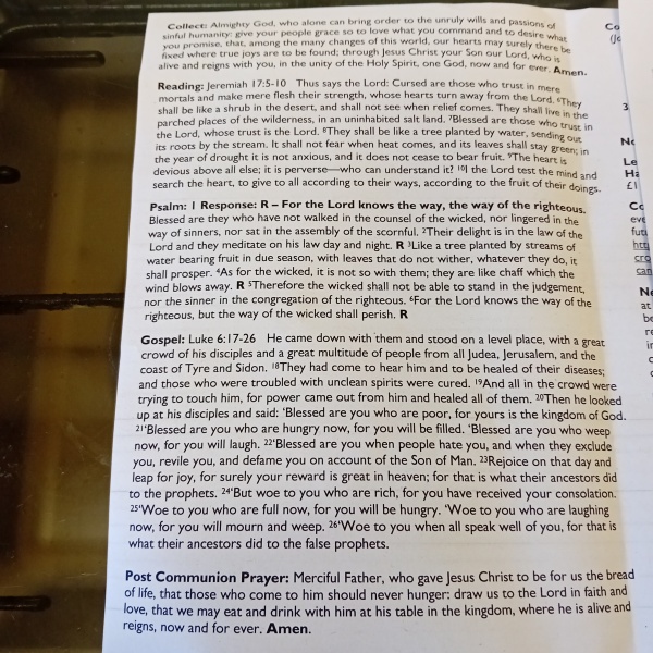 Sharing Sunday services