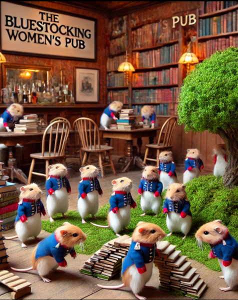 Roll up, Ladies and Gentlecreatures, the Bluestocking has been redecorated