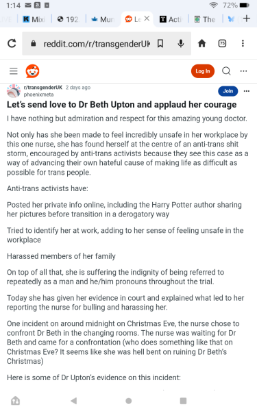 NHS Fife tries to silence nurse - Sandie Peggie vs NHS Fife Health Board and Dr Beth Upton - thread #7