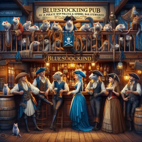 The Bluestocking. All gerbils welcome, must have own frou-frou skirt.